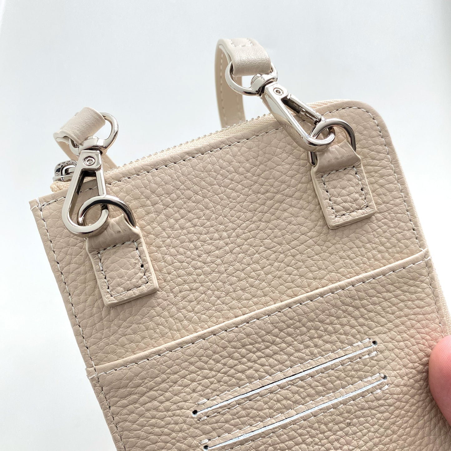 Minimal Mobile Phone Leather Sling Pouch