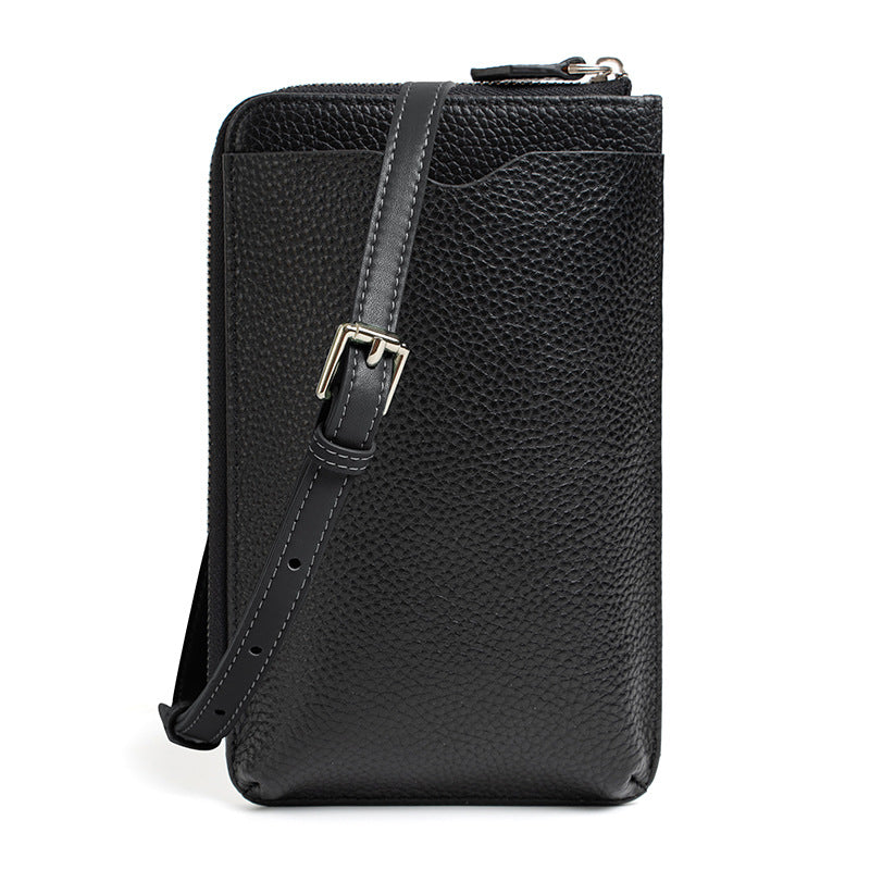 Minimal Mobile Phone Leather Sling Pouch