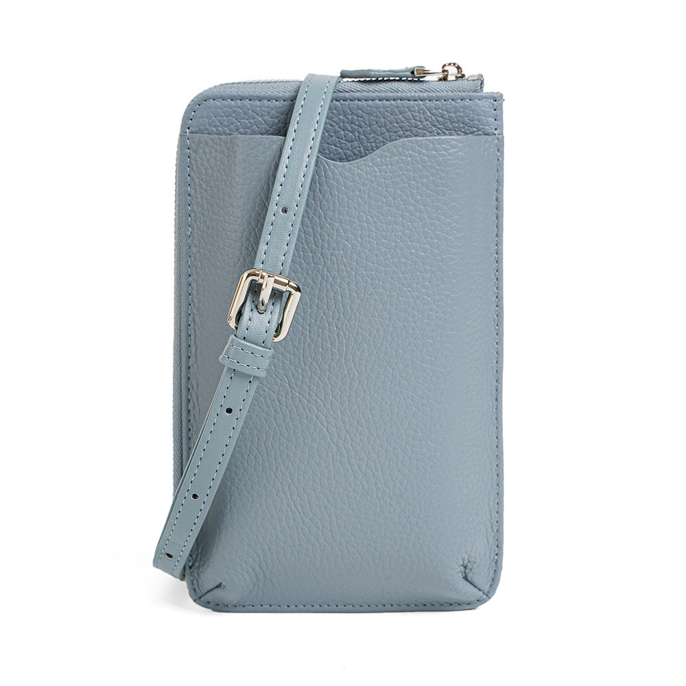 Minimal Mobile Phone Leather Sling Pouch