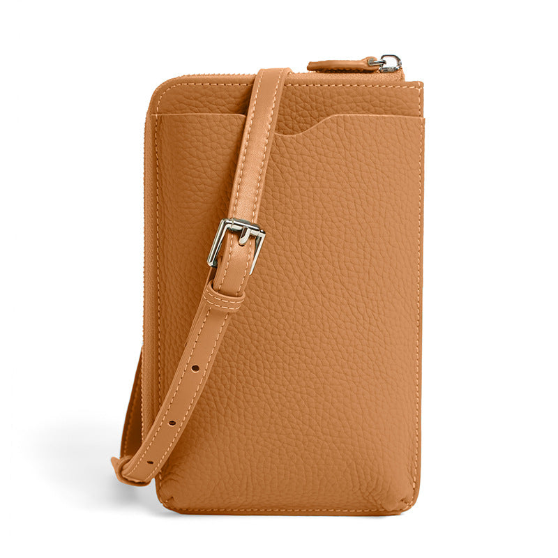 Minimal Mobile Phone Leather Sling Pouch