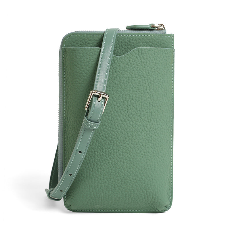 Minimal Mobile Phone Leather Sling Pouch