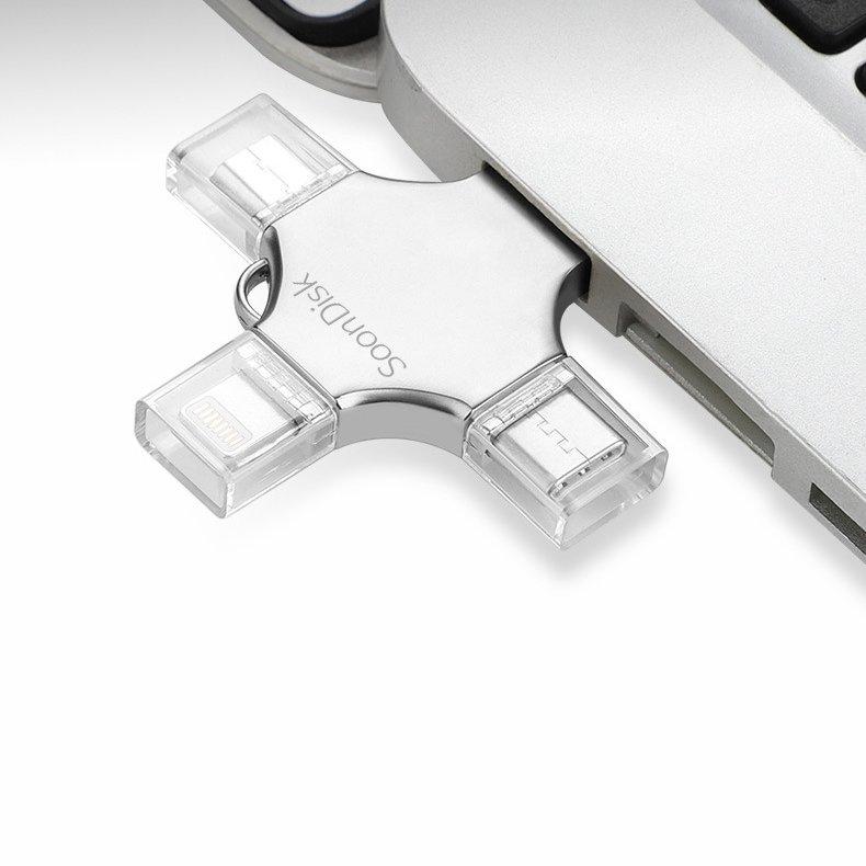 4-in-1 OTG Flash Drive (32GB) - Happiness Idea