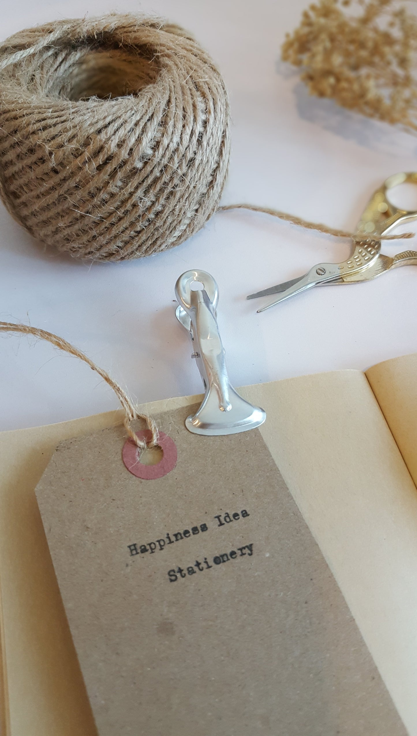 Aluminium Paper Clips (2 pcs) - Happiness Idea