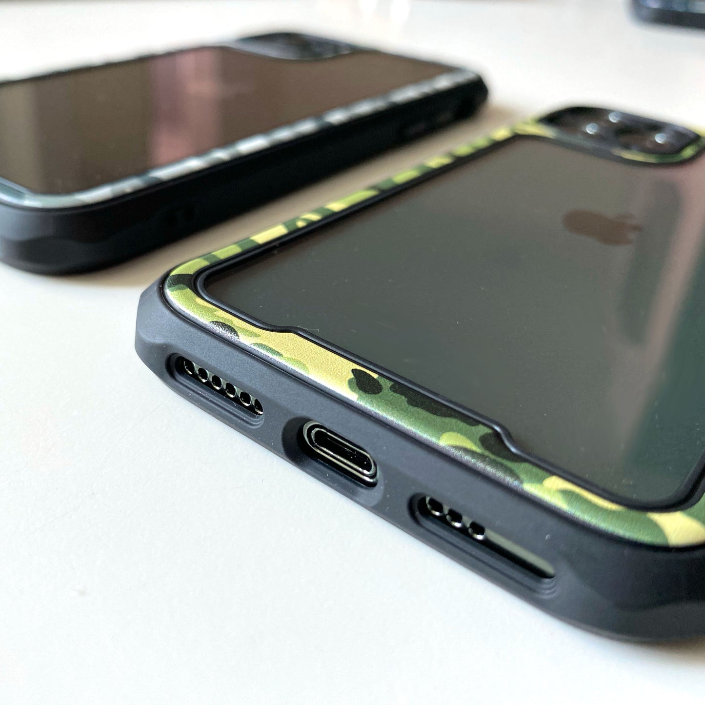 Camouflage Transparent Bumper Case for iPhone