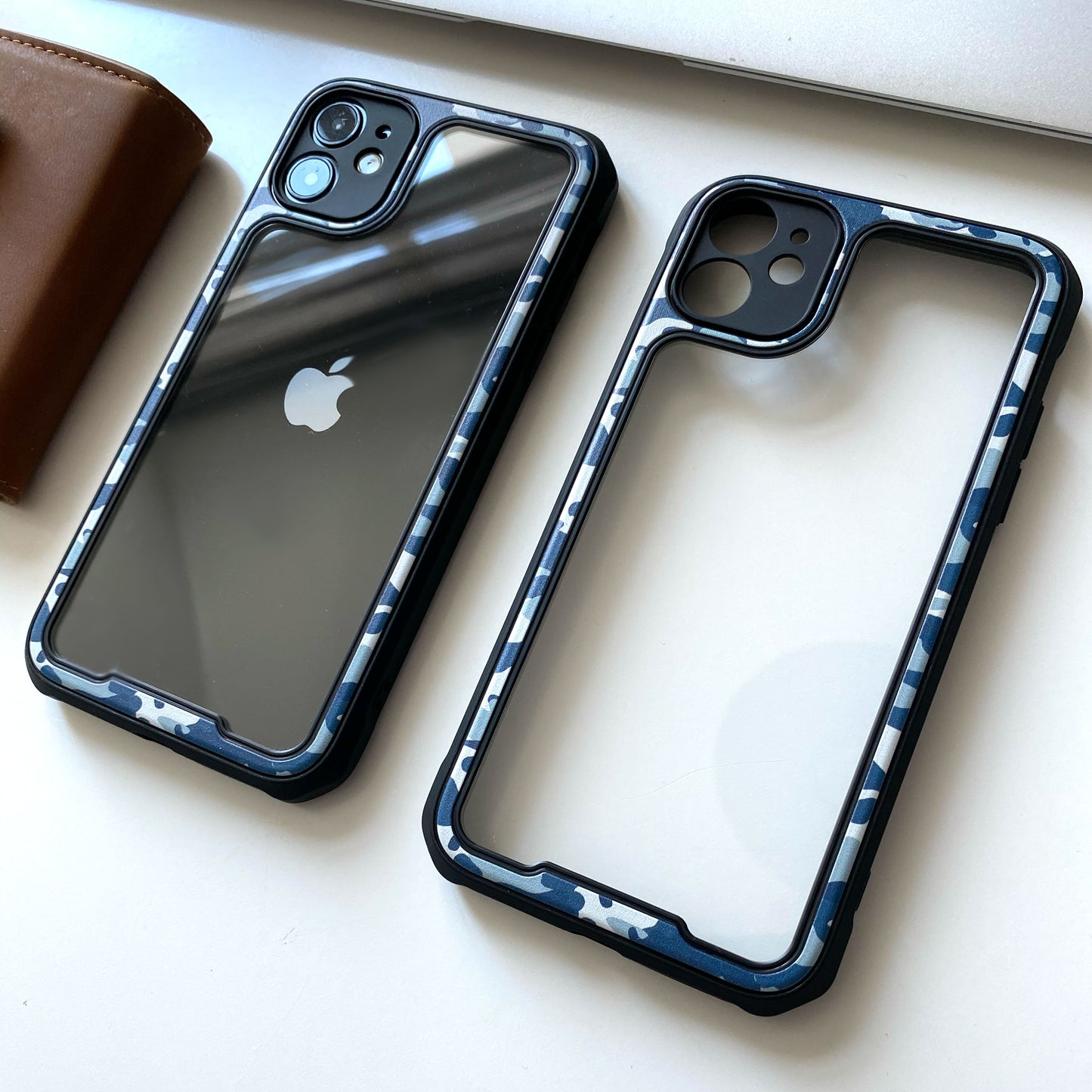 Camouflage Transparent Bumper Case for iPhone