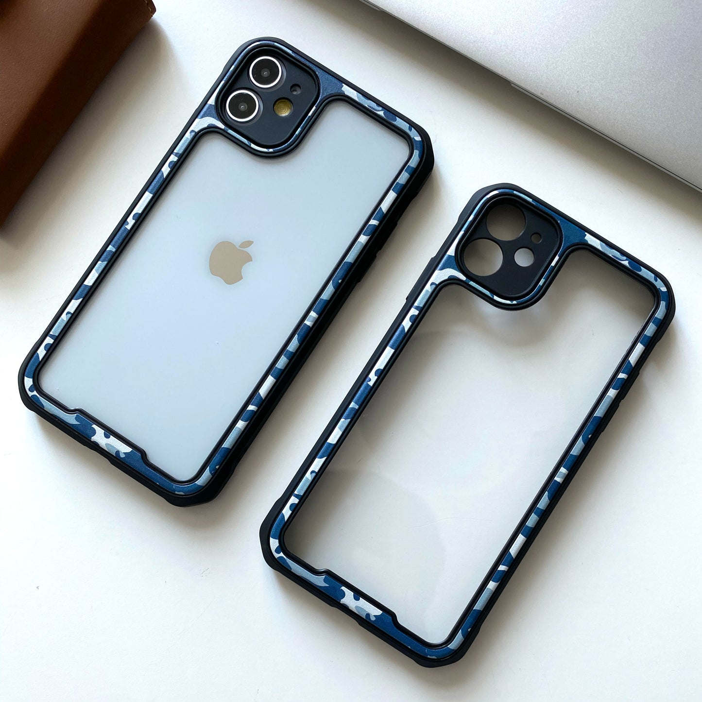 Camouflage Transparent Bumper Case for iPhone