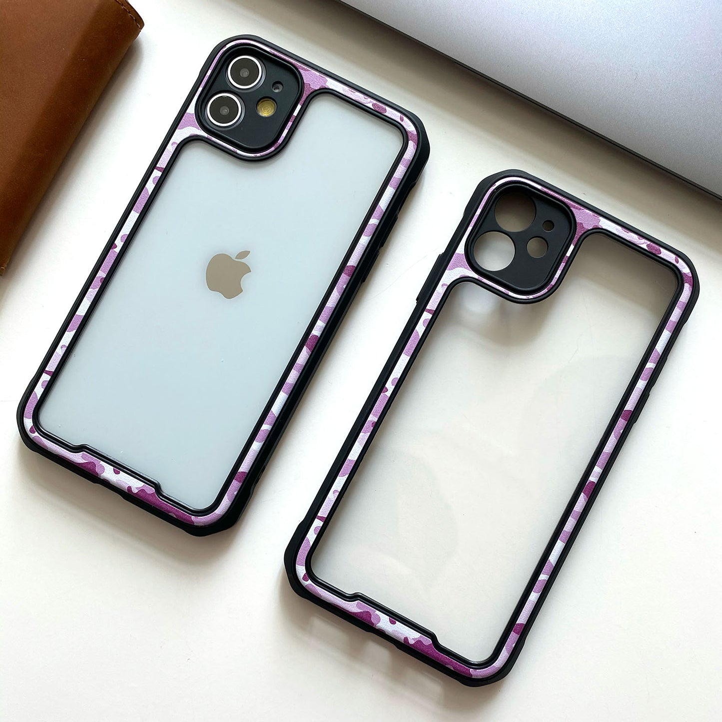 Camouflage Transparent Bumper Case for iPhone