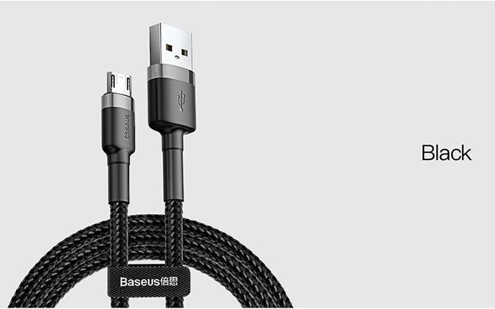 Baseus Premium Nylon Braided Micro-USB Cable - Happiness Idea