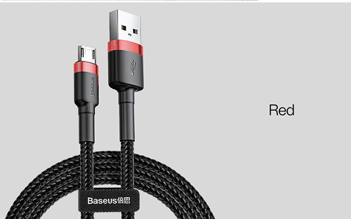 Baseus Premium Nylon Braided Micro-USB Cable - Happiness Idea