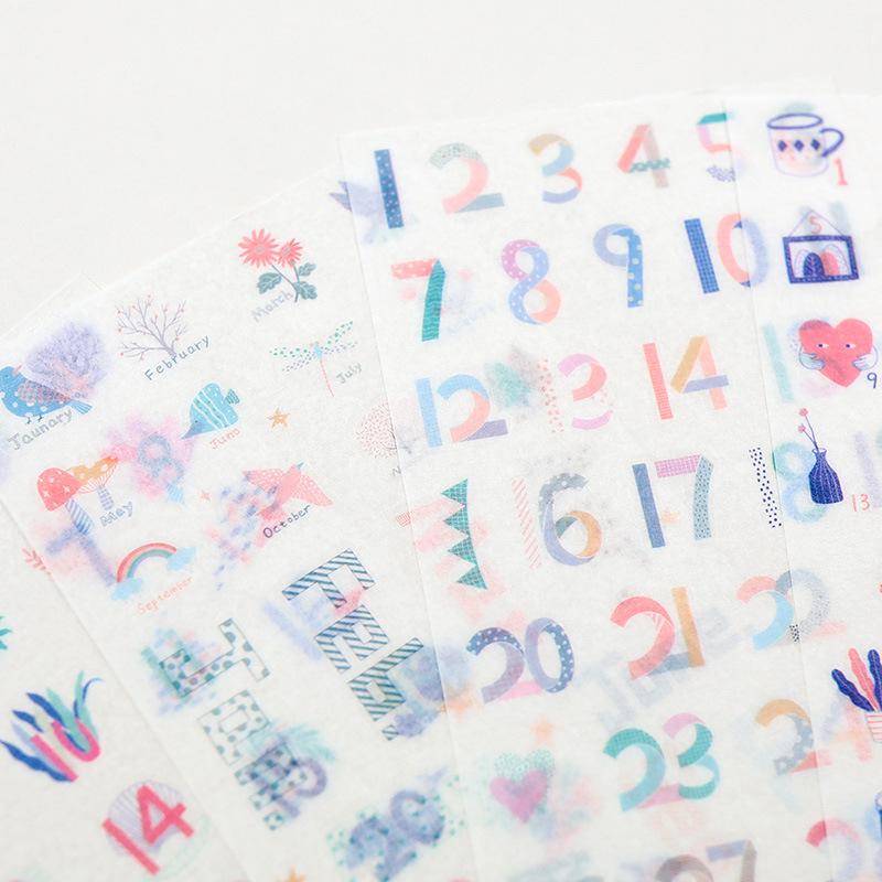 Blue Girl Planner Stickers (4 pcs) - Happiness Idea