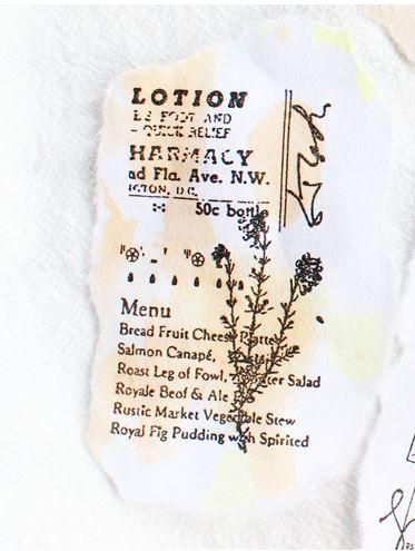 Botanical Wooden Stamp - Happiness Idea