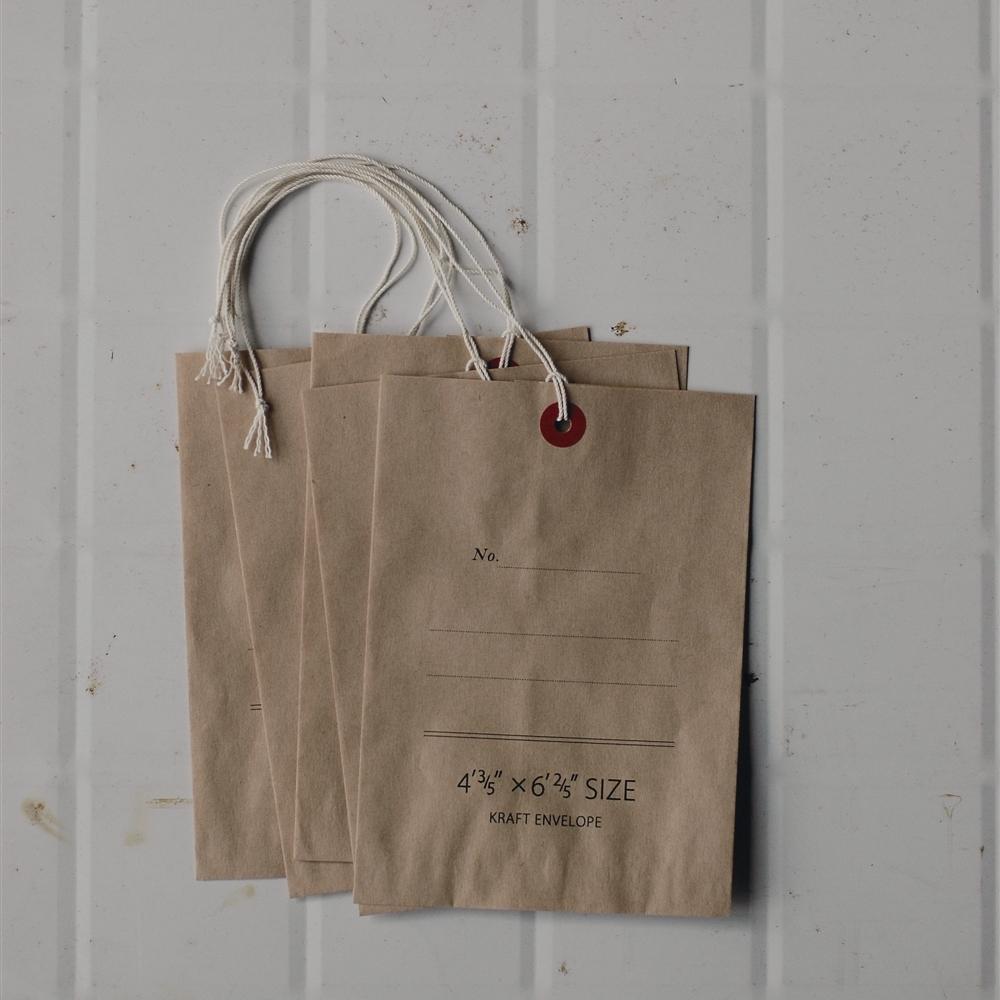 Classiky 倉敷意匠 - Kraft Envelope with String - Happiness Idea
