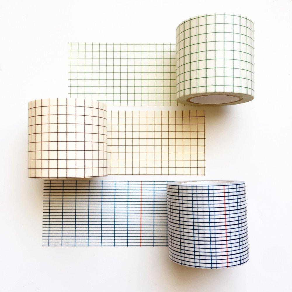 Classiky 倉敷意匠 - Washi Tape (Grid 45mm) - Happiness Idea