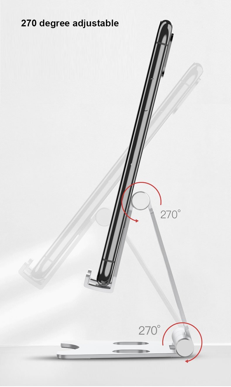 Foldable Metal Mobile Phone Stand - Happiness Idea