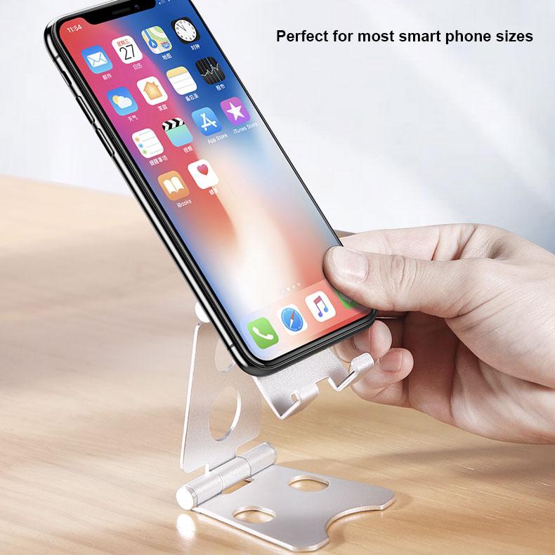 Foldable Metal Mobile Phone Stand - Happiness Idea