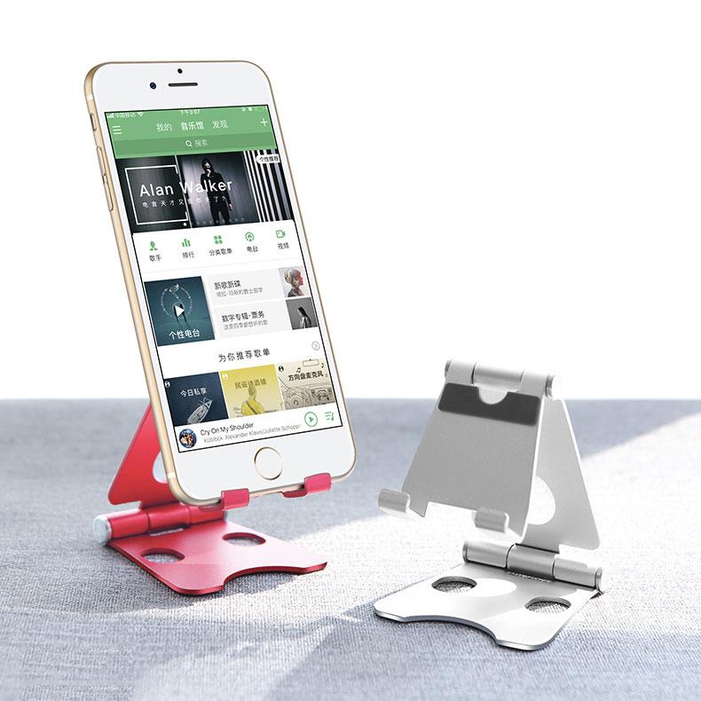 Foldable Metal Mobile Phone Stand - Happiness Idea