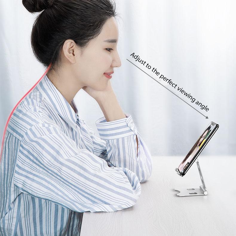 Foldable Metal Mobile Phone Stand - Happiness Idea