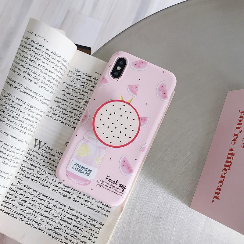 Fruity Series Soft Silicone Case for iPhone - Happiness Idea