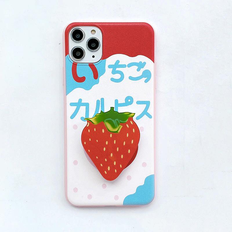 Fruity Series Soft Silicone Case for iPhone - Happiness Idea