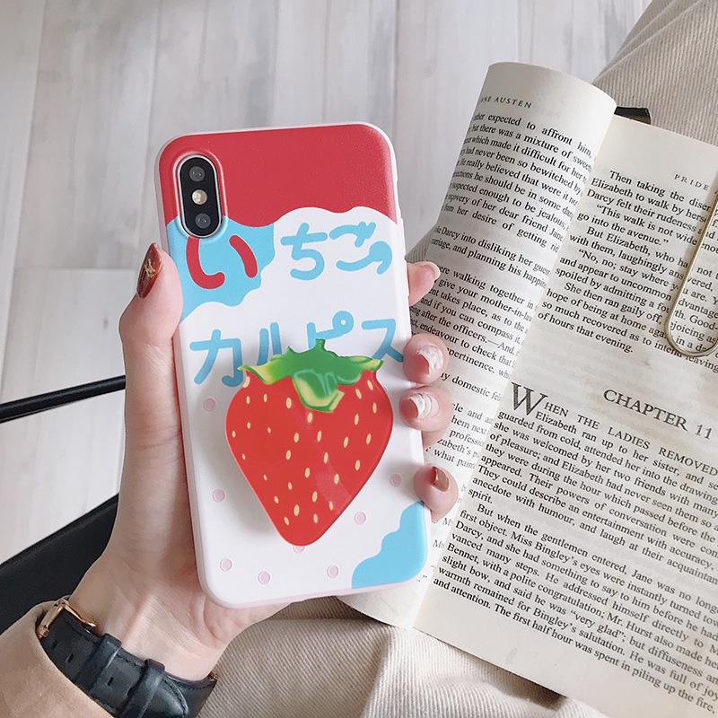 Fruity Series Soft Silicone Case for iPhone - Happiness Idea