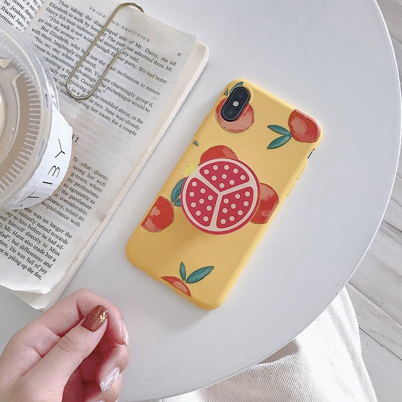 Fruity Series Soft Silicone Case for iPhone - Happiness Idea
