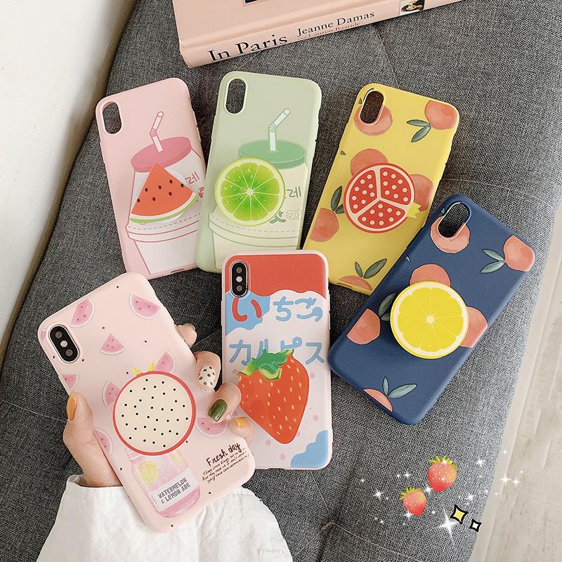 Fruity Series Soft Silicone Case for iPhone - Happiness Idea