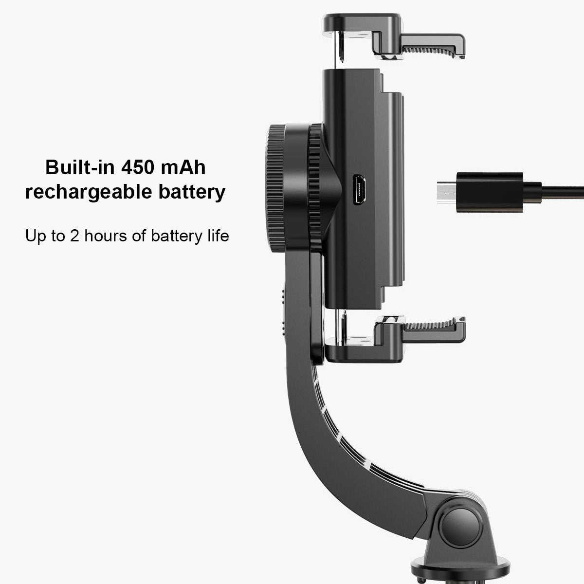 Gimbal Selfie Stick / Tripod (one-axis) - Happiness Idea