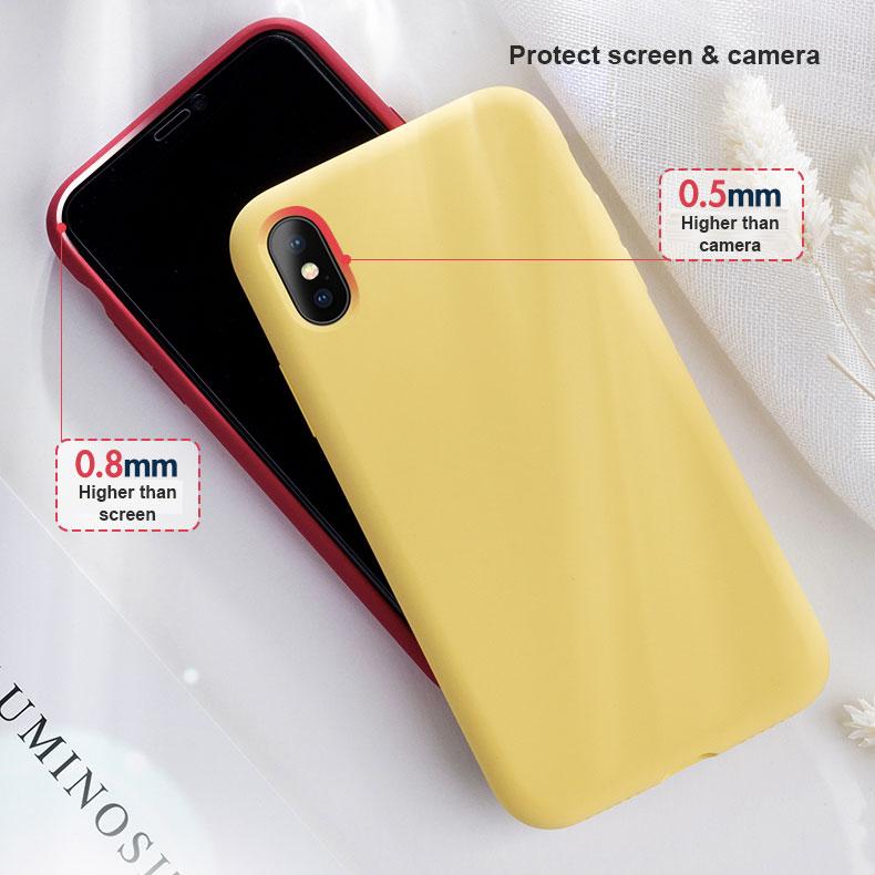 iPhone XS Max Liquid Silicone Case - Happiness Idea