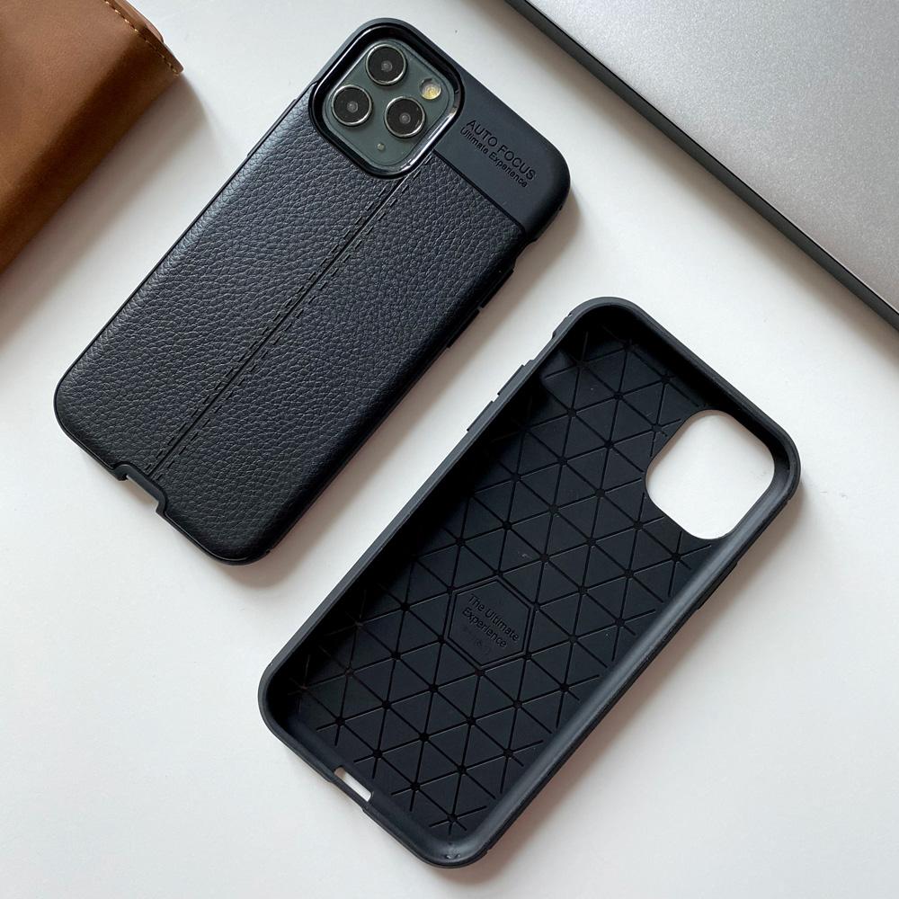 Leather Design TPU Case for iPhone