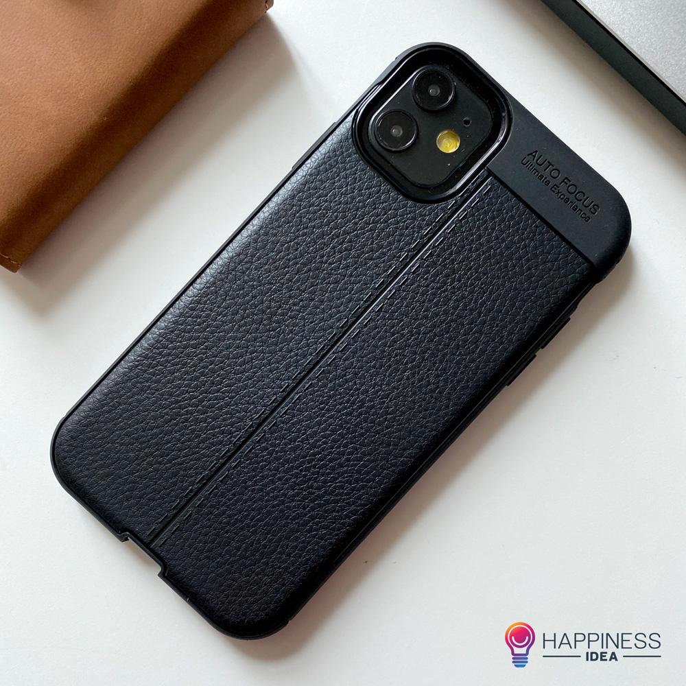 Leather Design TPU Case for iPhone