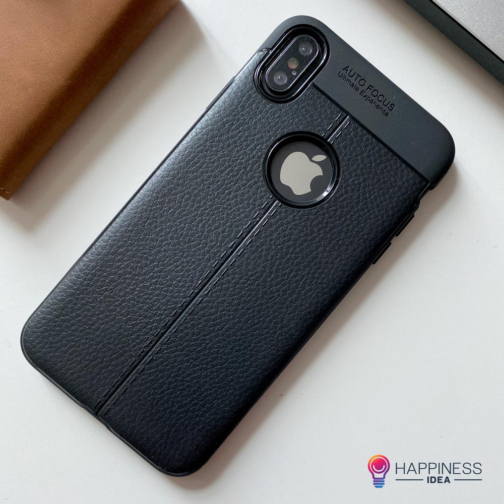 Leather Design TPU Case for iPhone