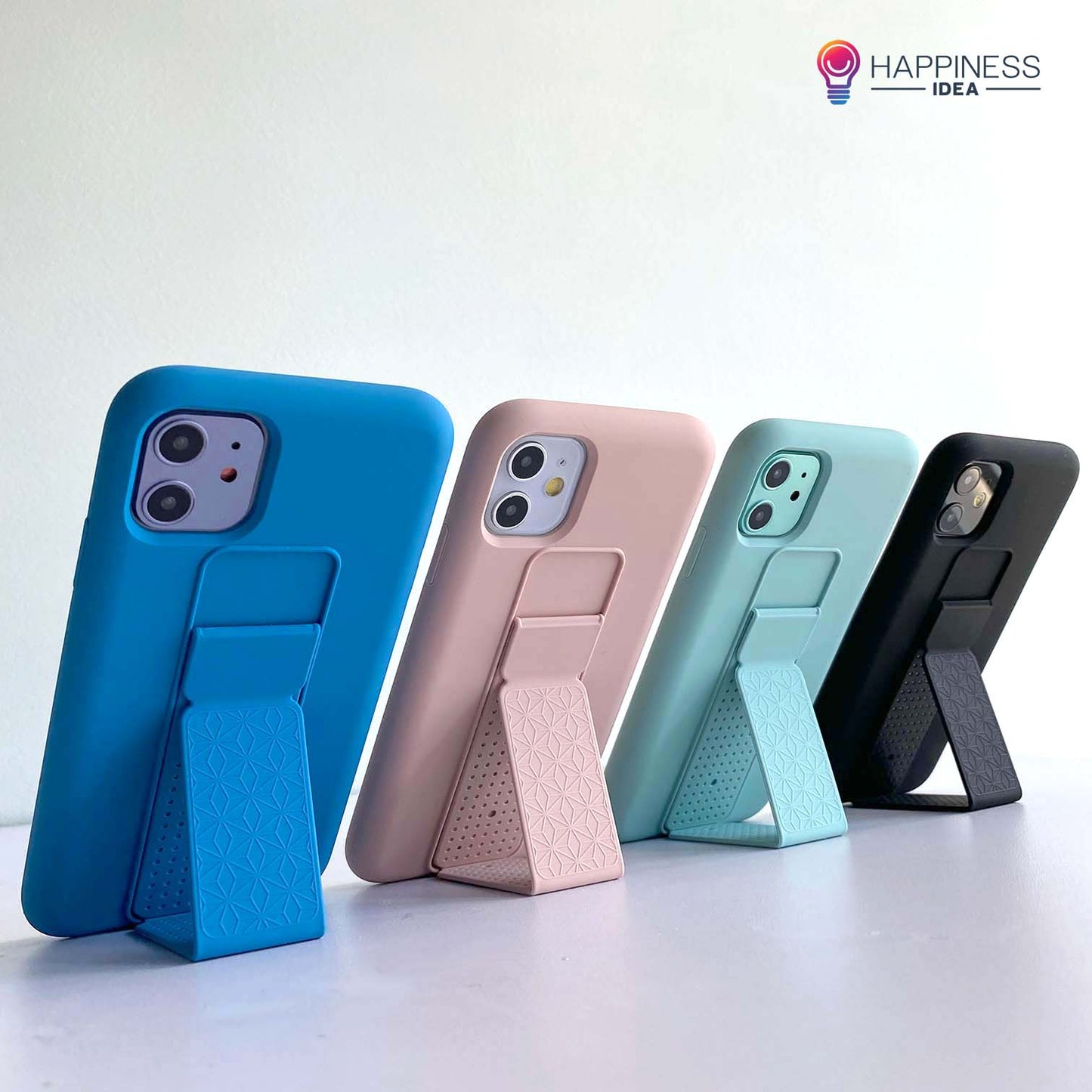 Liquid Silicone Kickstand Case for iPhone