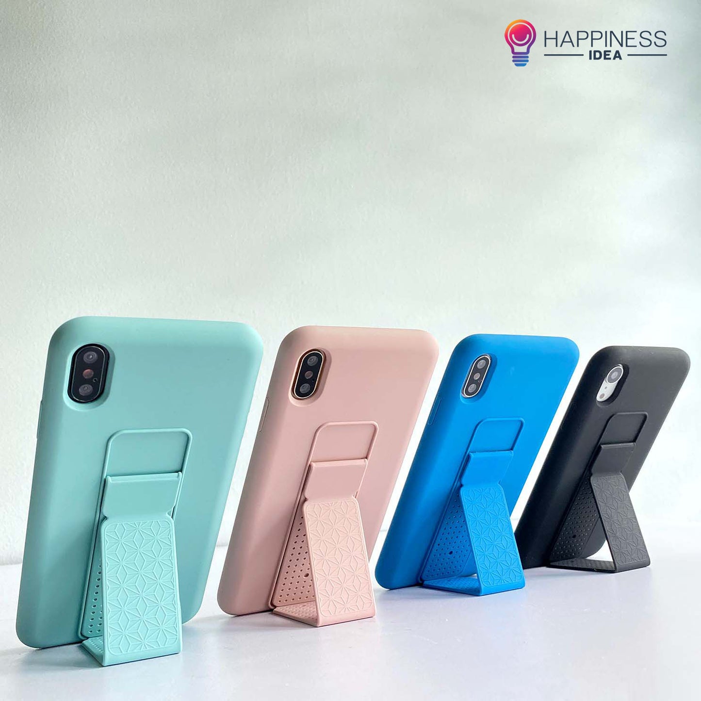 Liquid Silicone Kickstand Case for iPhone