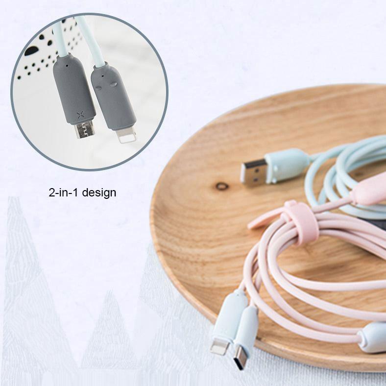 Maoxin 2-in-1 Charging / Data Transmission Cable - Happiness Idea