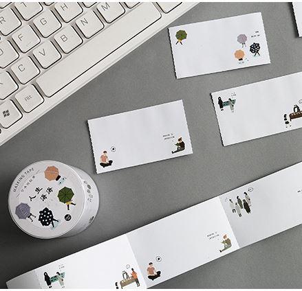 Me & Cat Written Sticker Roll - Happiness Idea