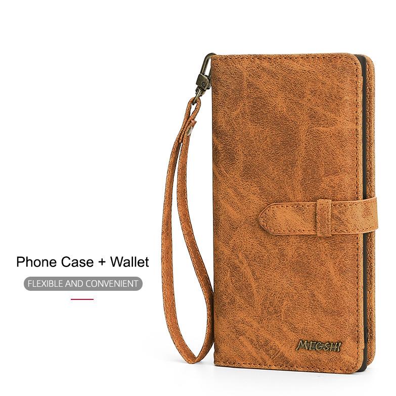 Megshi Detachable Wallet Case for iPhone Happiness Idea Malaysia