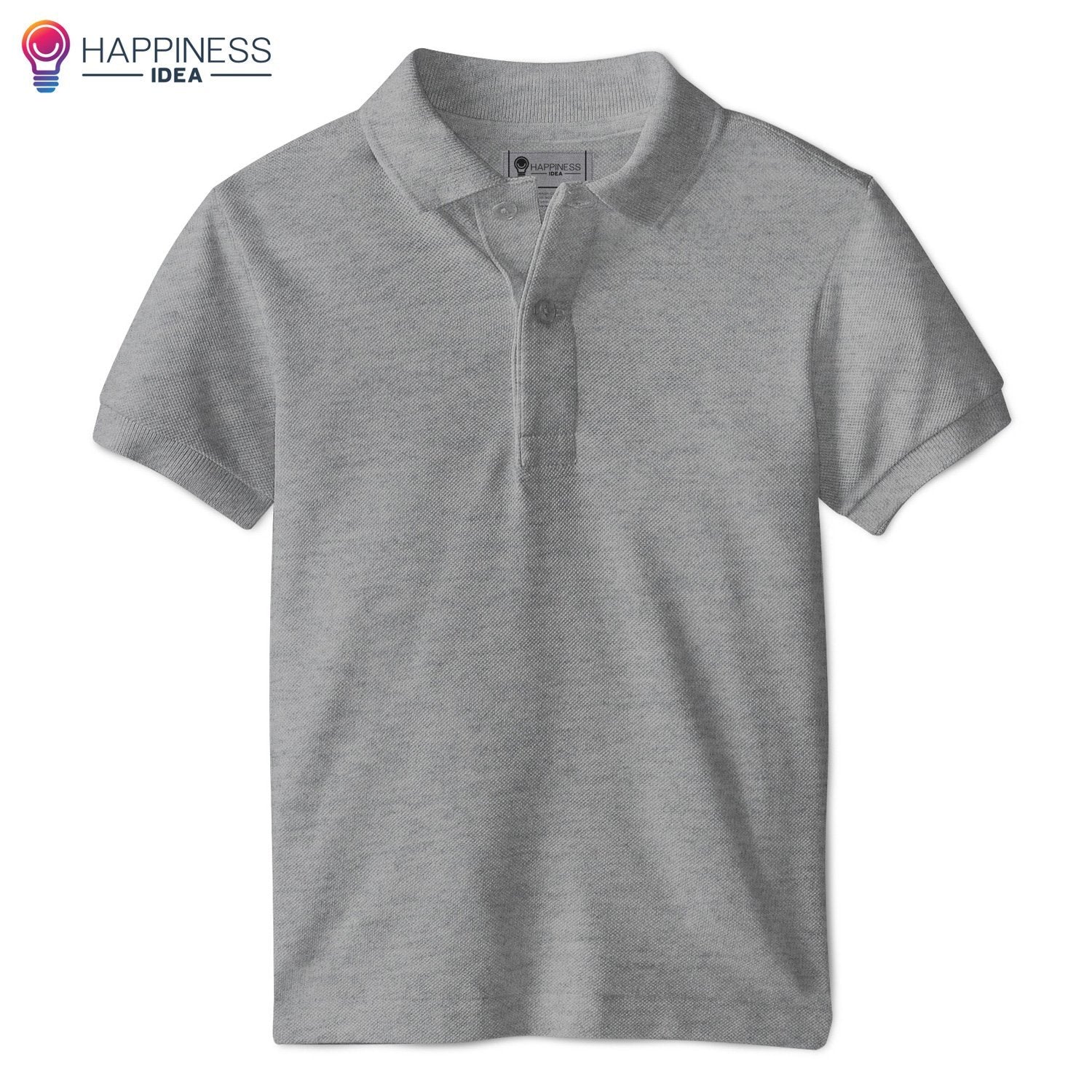 Men's Regular-fit Premium Cotton Polo Shirt - Happiness Idea