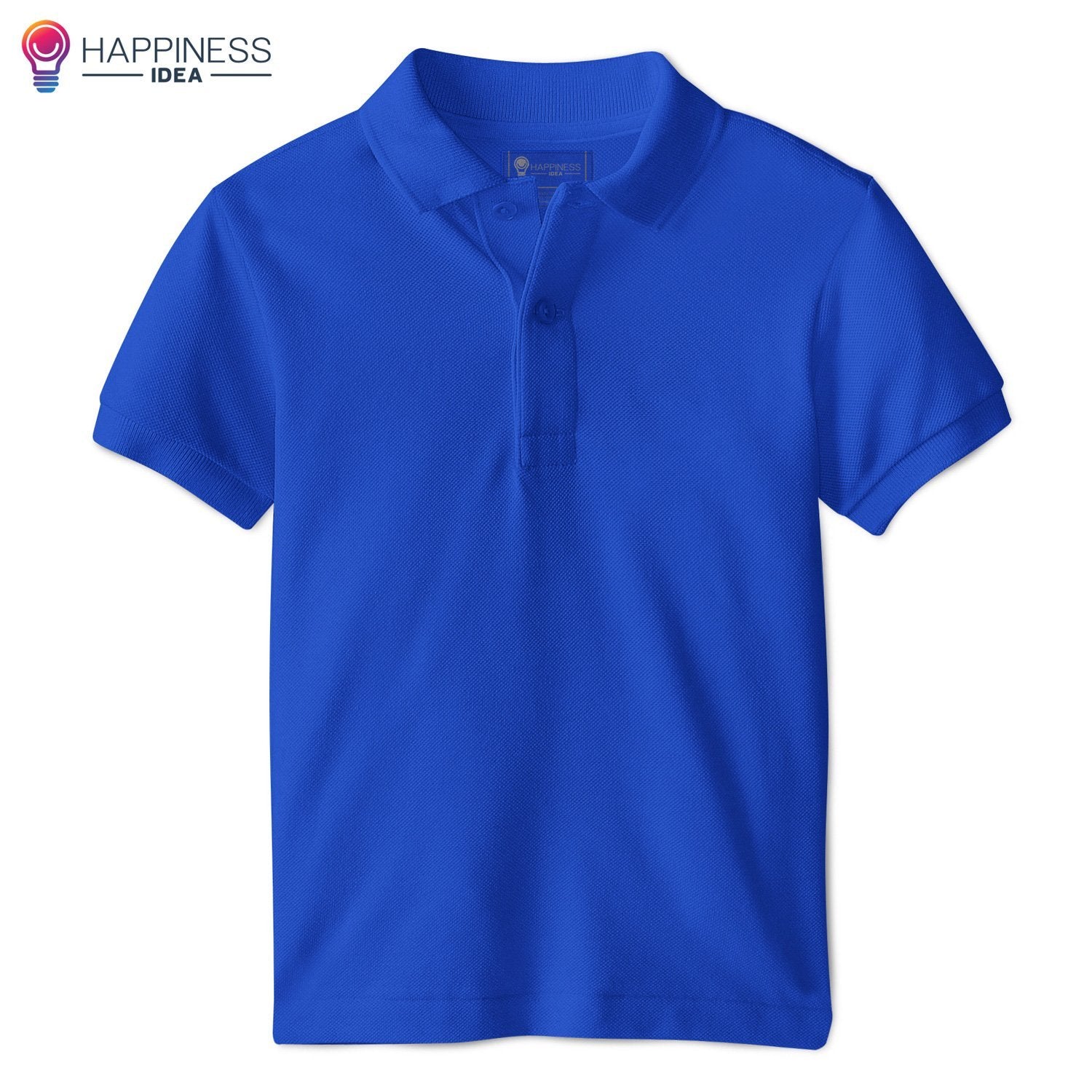 Men's Regular-fit Premium Cotton Polo Shirt - Happiness Idea