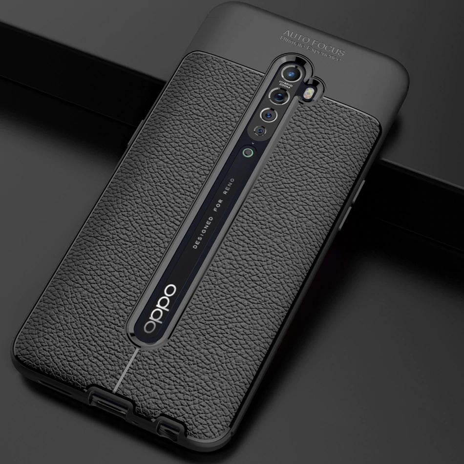 Oppo Reno 2F Leather Design TPU Case - Happiness Idea