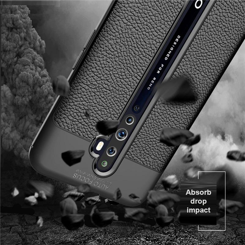 Oppo Reno 2F Leather Design TPU Case - Happiness Idea