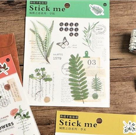 Poems For Silent Series Washi Stickers - Happiness Idea