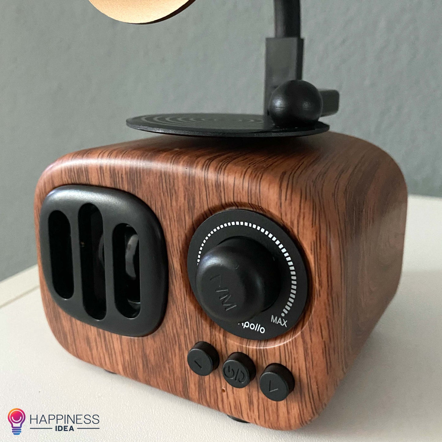 Retro Wooden Phonograph Design Bluetooth Speaker