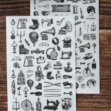 Scratch Stickers (Black & White) - Happiness Idea