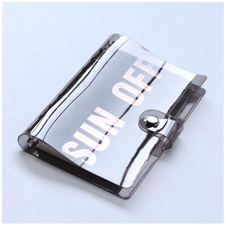 Soft PVC 6-Hole Ring Binder Black Cover - Happiness Idea