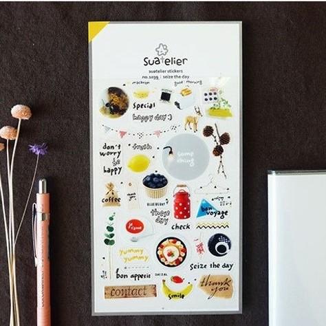 Suatelier Sticker no.1039: Seize the Day - Happiness Idea