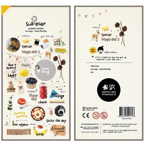 Suatelier Sticker no.1039: Seize the Day - Happiness Idea
