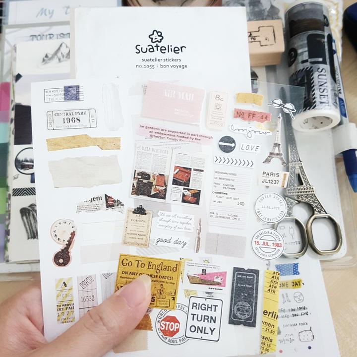 Suatelier Sticker no.1055: Bon Voyage - Happiness Idea