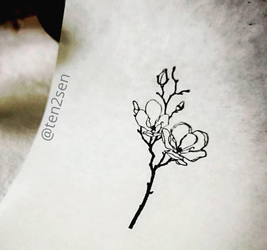 ten2sen - Fleur Collection Wooden Stamps - Happiness Idea