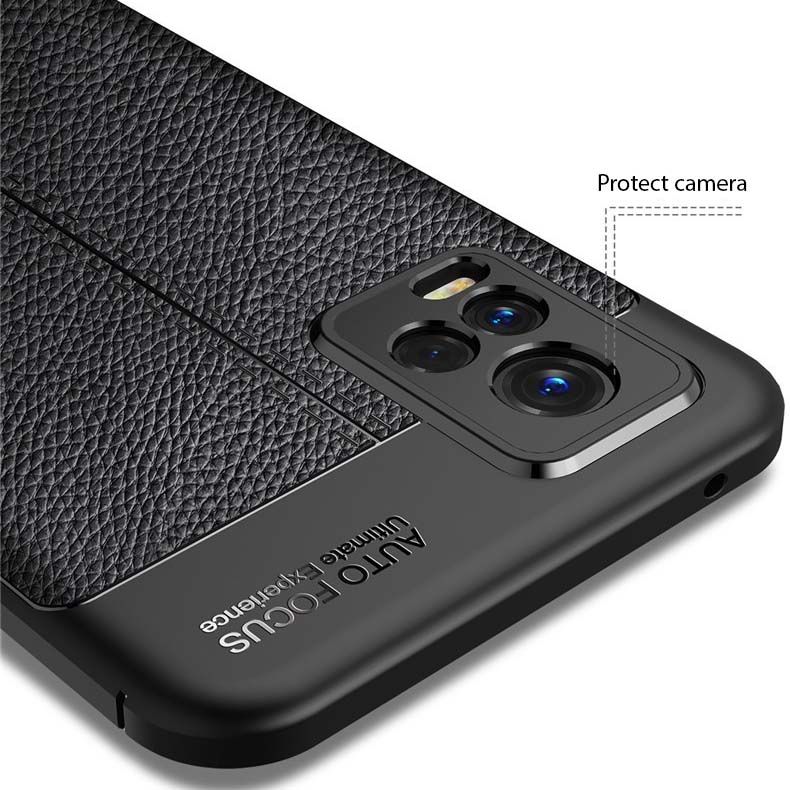 Vivo V20 Leather Design TPU Case