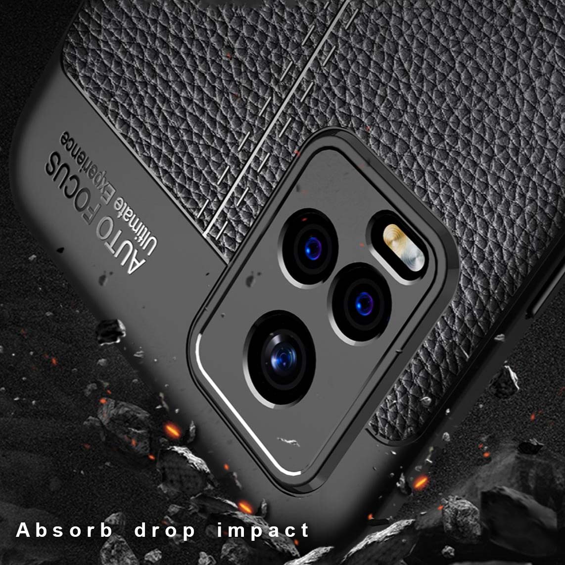 Vivo V20 Leather Design TPU Case